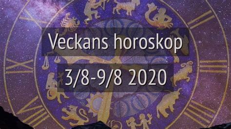 Veckans horoskop